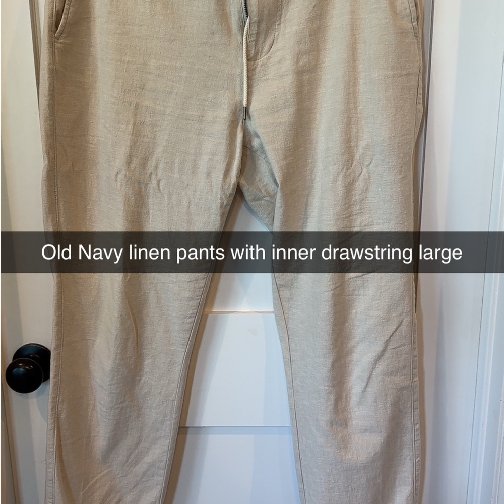 Old Navy linen Chinos - Light Tan